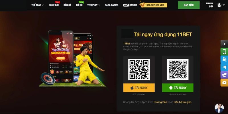 Hướng dẫn Tải App 11bet về 2 hệ điều hành thường gặp